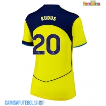 Camisa de time de futebol Tottenham Hotspur Mohammed Kudus #20 Replicas 3º Equipamento Feminina 2025-26 Manga Curta